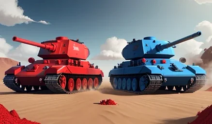 Blue vs Red: Tanks - Play free online game