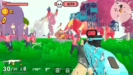 Funny Shooter 2 Gameplay Funny Shooter 2 Gameplay - Game screenshot