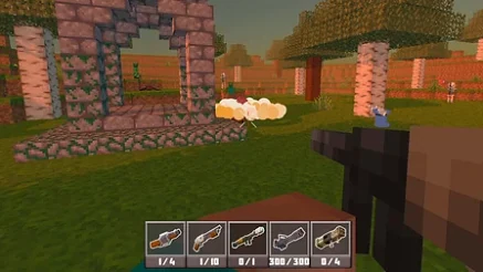 Shooter Craft Zombie Apocalypse Character - Game screenshot